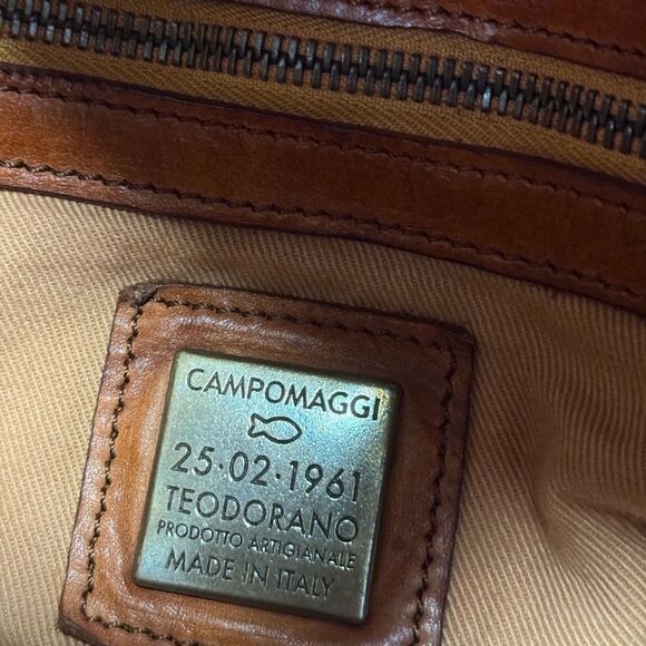 Campomaggi x Free People Brato Leather Belt/Sling Bag in True Cognac - Picture 10 of 12
